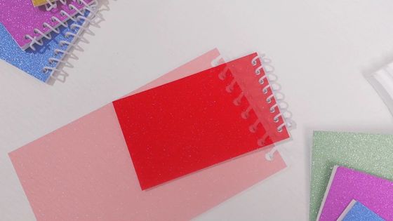 Copertina PP Notebook di progetto A5 con linee orizzontali all'interno delle pagine e divisori PP colorati